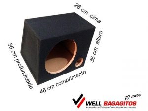 Caixa De Som Bob Vazia C/ 4 6×9 – Wellbagagitos