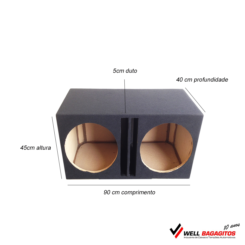 Caixa De Som Bob Vazia C/ 4 6×9 – Wellbagagitos